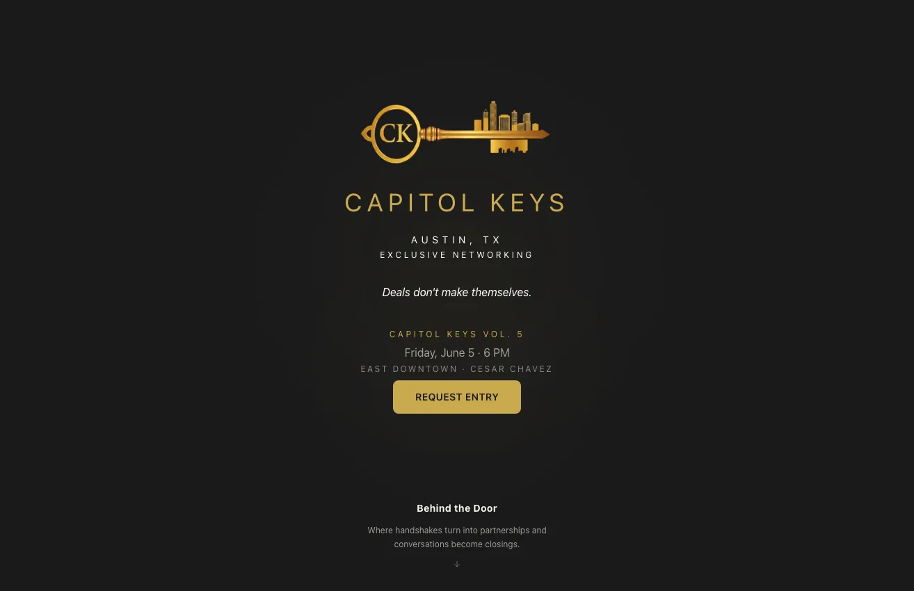 Capitol Keys website screenshot